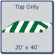 20' x 40' Weekender West Coast Frame Tent Top - Green
