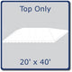 20' x 40' West Coast Frame Party Tent Top - White