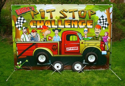 Pit Stop Challenge Interactive Carnival Frame Game, Pickup Truck