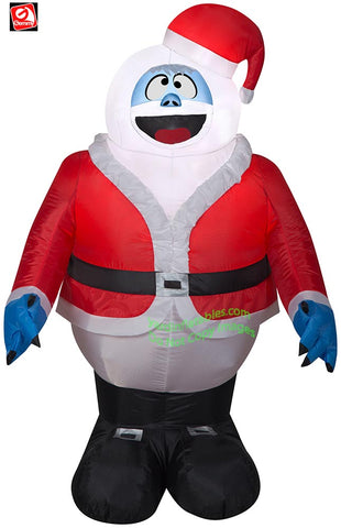 3 1/2' Gemmy Airblown Inflatable Bumble in Santa Suit