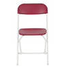 Image of Burgundy Plastic Folding Chairs