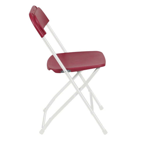 Burgundy Plastic Folding Chairs