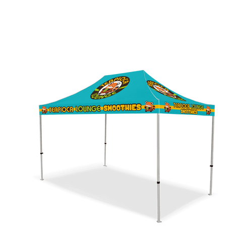 Custom Canopy Tent with Back Wall & Table Cover