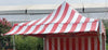 Image of 10' PVC Speedy Pop-up Tent Canopy Top Extension, Red and White