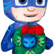 3 1/2' Gemmy Airblown Inflatable PJ Masks CATBOY Holding Christmas Wreath
