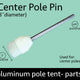 3" Diameter Center Tent Pole Replacement Tip