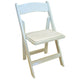 48 White Plastic Resin Chairs by Eagle Bounce