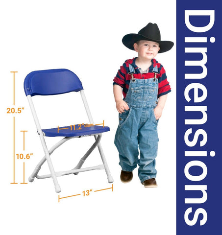 Kids Blue Plastic Folding Chairs