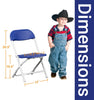 Image of Kids Blue Plastic Folding Chairs
