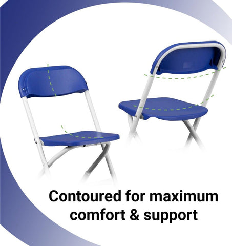 Kids Blue Plastic Folding Chairs