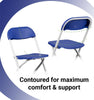 Image of Kids Blue Plastic Folding Chairs