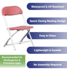 Image of Kids Red Plastic Folding Chairs