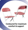 Image of Kids Red Plastic Folding Chairs