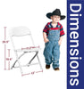 Image of Kids White Plastic Folding Chair