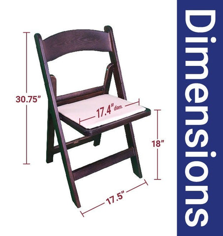 Resin Folding Chairs, Fruitwood