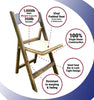 Image of Resin Folding Chairs, Fruitwood