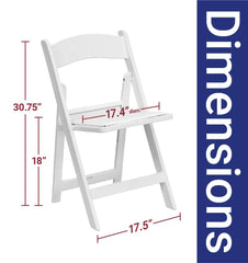 White Resin Folding Chairs