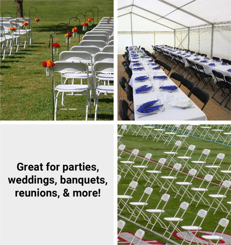 Black Plastic Folding Chairs