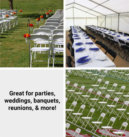 Brown Plastic Folding Chairs