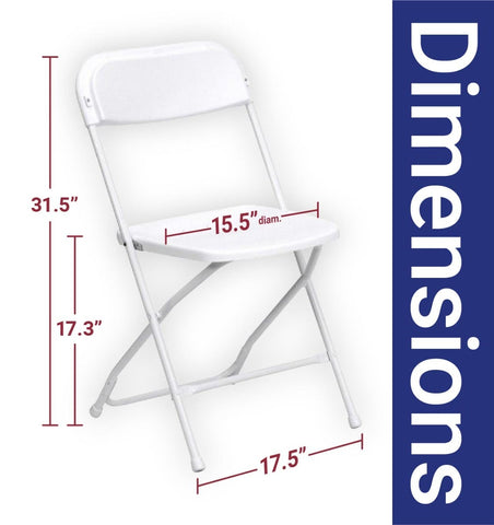 White Plastic Folding Chairs