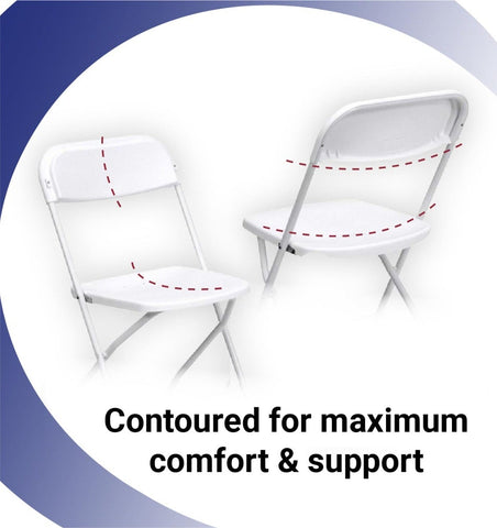 White Plastic Folding Chairs