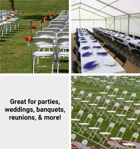 White Plastic Folding Chairs