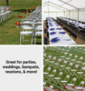 Image of White Plastic Folding Chairs