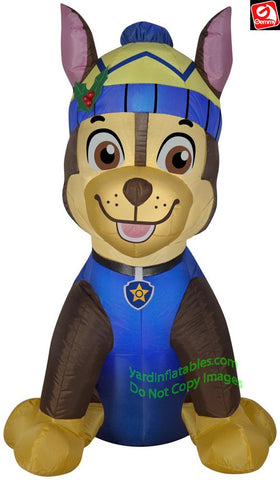 3' Gemmy Airblown Inflatable Paw Patrol Chase In Winter Gear
