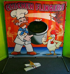 Chicken Flinger Interactive Carnival Frame Game