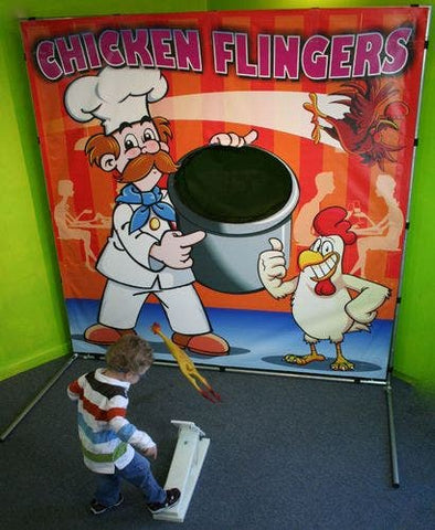 Chicken Flinger Interactive Carnival Frame Game