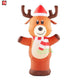3 1/2' Gemmy Airblown Inflatable Christmas Reindeer w/ Striped Scarf