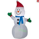 3.5' Gemmy Airblown Inflatable Christmas Snowman w/ Santa Hat