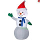 4' Gemmy Airblown Inflatable Christmas Snowman w/ Santa Hat