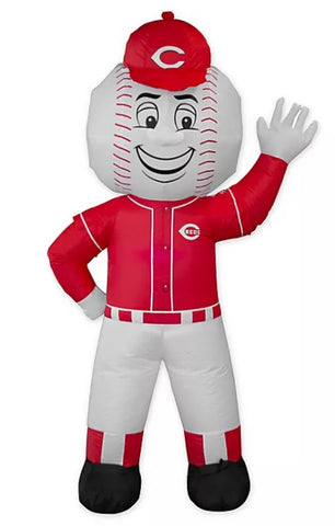 7' Air Blown Inflatable MLB Cincinnati Reds Mr. Red Mascot