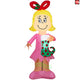 5' Gemmy Airblown Inflatable Dr. Seuss' Cindy Lou Who w/ Stocking