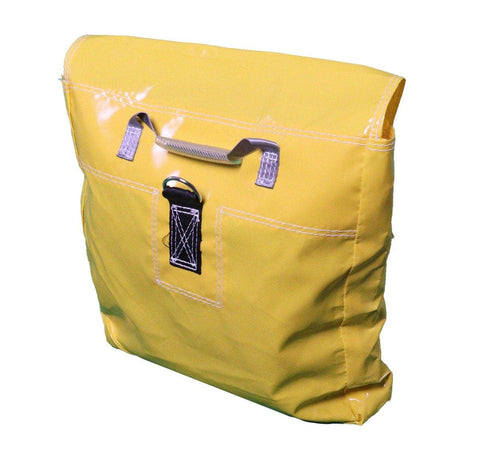 Yellow Commercial Vinyl Sandbags for Inflatables, 2 Pack