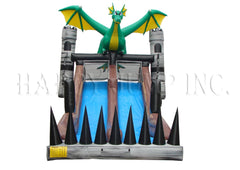 Green Dragon Inflatable Slide