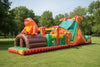 Image of Tropical Orange commercial inflatable obstacle course - CM7175