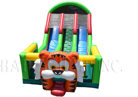 Tiger Inflatable Obstacle Slide for Sale