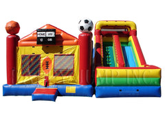 16' Slide & Jump Combo Sports by Happy Jump