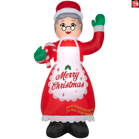 18' Gemmy Airblown Inflatable Colossal Christmas Mrs. Claus w/ Candy Cane