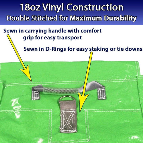 Light Green Commercial Vinyl Sandbags for Inflatables, 2 Pack