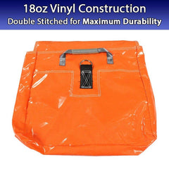Orange Commercial Vinyl Sandbag for Inflatables, 4 Pack