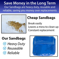 Light Green Commercial Vinyl Sandbag for Inflatables, 4 Pack