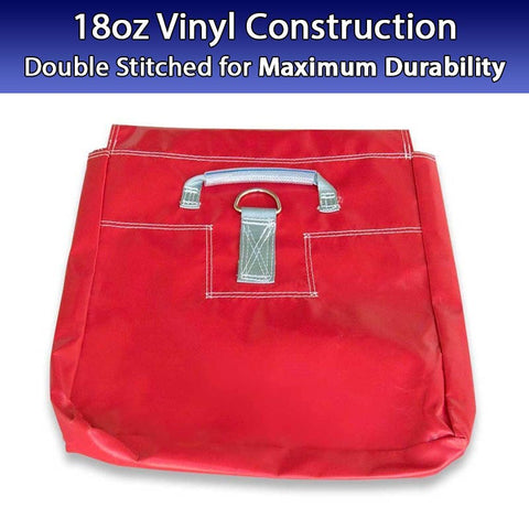 Red Commercial Vinyl Sand bag for Inflatables, 2 Pack
