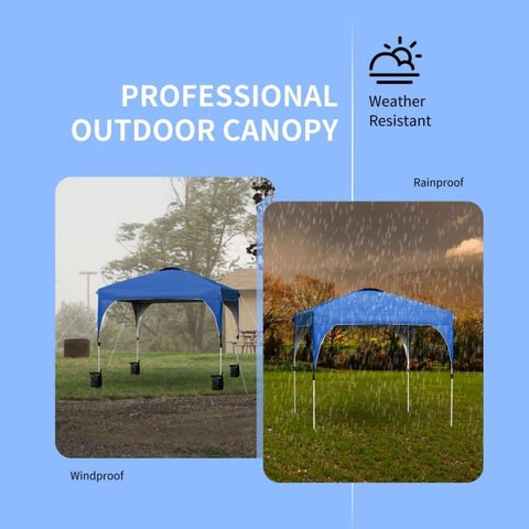 Costway Canopies & Gazebos 10 Feet x 10 Feet Outdoor Pop-up Camping Canopy Tent with Roller Bag by Costway 10 Feet x 10 Feet Outdoor Pop-up Camping Canopy Tent with Roller Bag