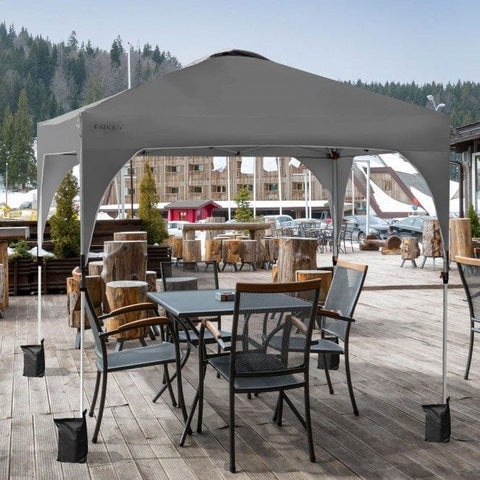 Costway Canopies & Gazebos 10 Feet x 10 Feet Outdoor Pop-up Camping Canopy Tent with Roller Bag by Costway 10 Feet x 10 Feet Outdoor Pop-up Camping Canopy Tent with Roller Bag