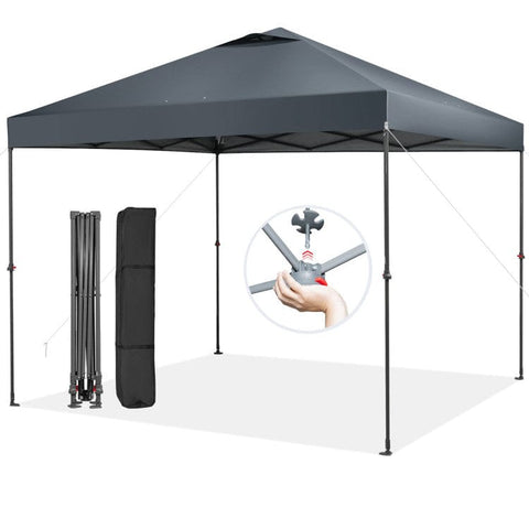 Costway Canopies & Gazebos 10 x 10 Feet Foldable Outdoor Instant Pop-up Canopy with Carry Bag by Costway 10 x 10 Feet Foldable Outdoor Instant Pop-up Canopy with Carry Bag 