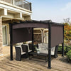 Image of 10 x 10 Feet Patio Pergola Gazebo Sun Shade Shelter with Retractable Canopy by Costway