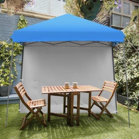 Costway Canopies & Gazebos 10 x 10 Feet Pop Up Tent Slant Leg Canopy with Roll-up Side Wall by Costway 10 x 10 Feet Pop Up Tent Slant Leg Canopy w/ Roll-up Side Wall Costway